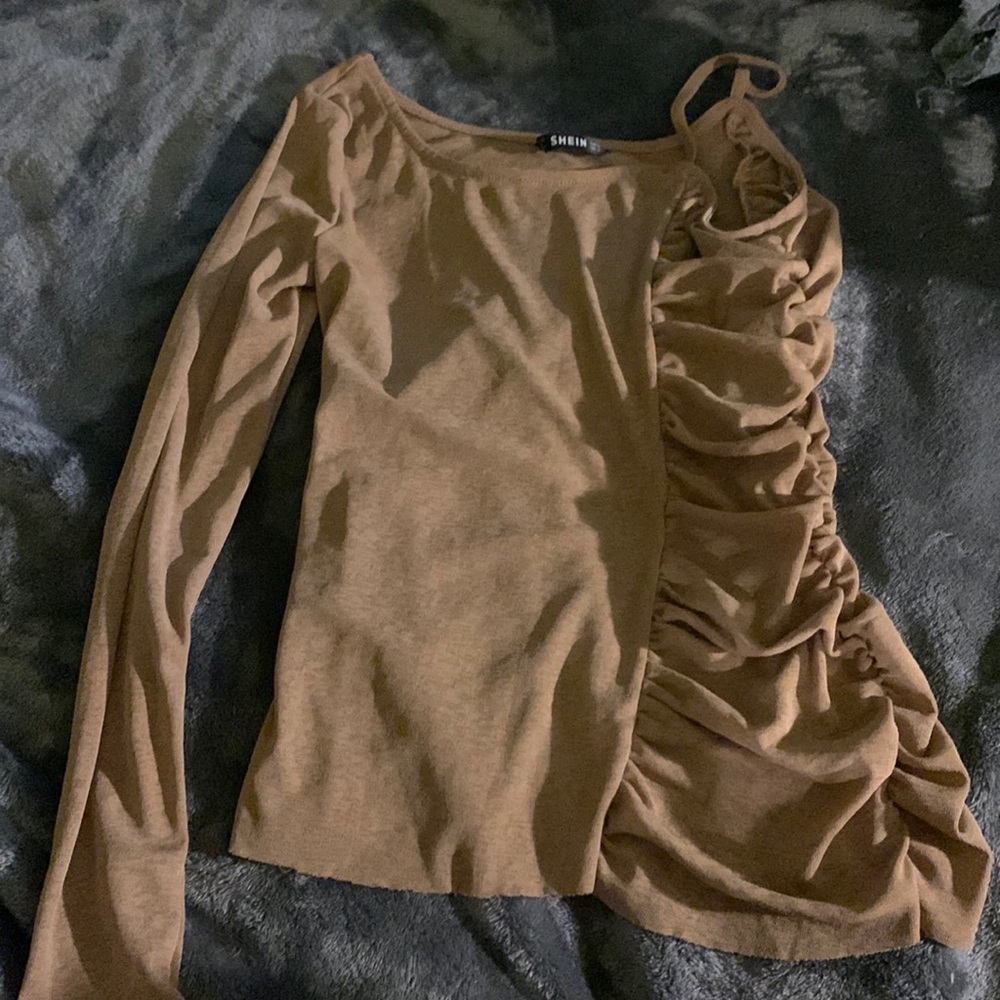 tan color from shein has never been worn size small